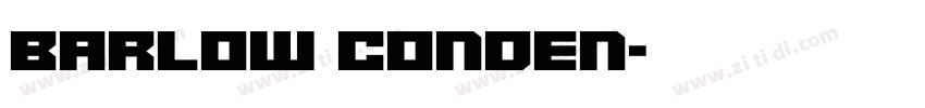 Barlow Conden字体转换